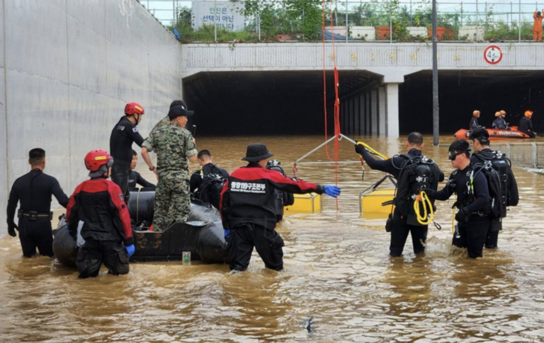 7/18 南韓暴雨淹水導致隧道內十多人死亡、南歐熱浪義大利達到 47 度高溫